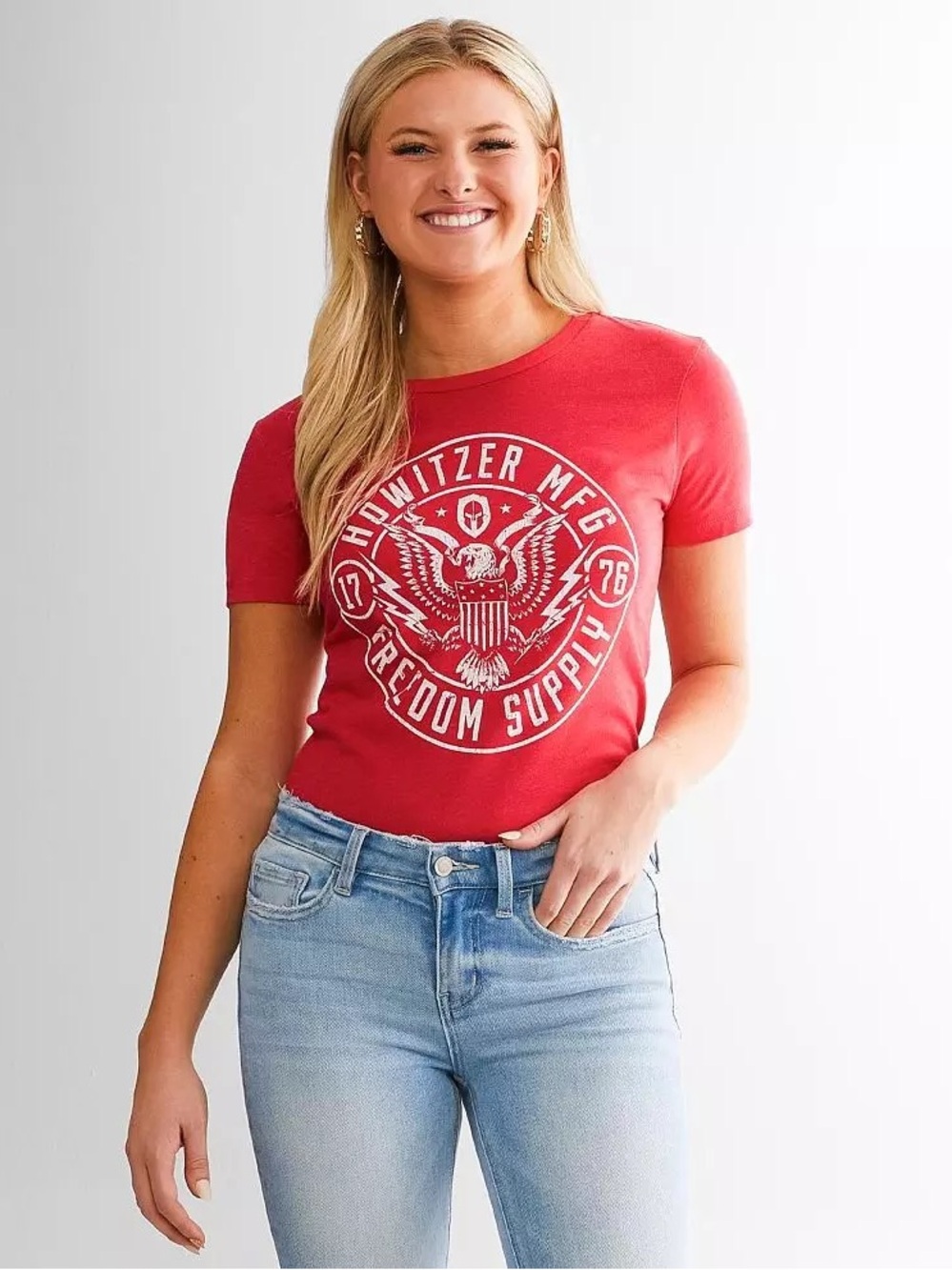 Howitzer MFG Red Freedom Supply Graphic Tee - Women's Short Sleeve